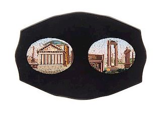 An Italian Micromosaic Paperweight Diameter 4 inches