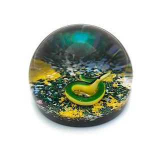 * Baccarat , , a snake paperweight