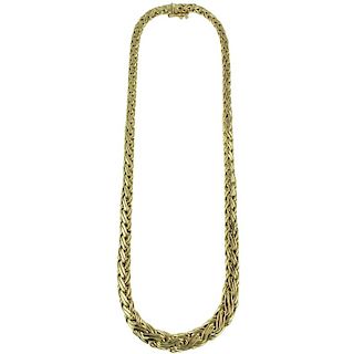 18K Vintage Tiffany & Company Woven Necklace.