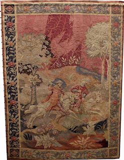 Antique European Tapestry, Provenance: Ursula