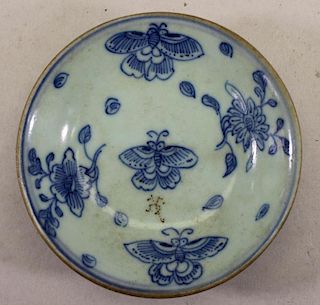 Early Antique Chinese Porcelain Butterfly Dish