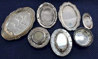 (7) Misc. Silverplate Serving Pieces