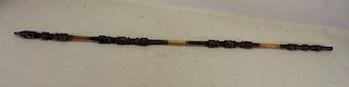 Oceanic Style Carved Wood Blowgun