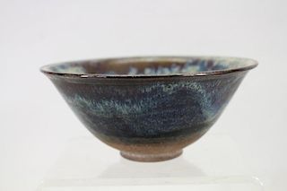 Flambe Glazed Stoneware Bowl