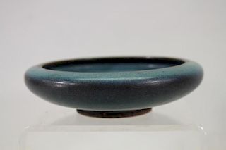 Chinese Flambe Glazed Ceramic Bowl