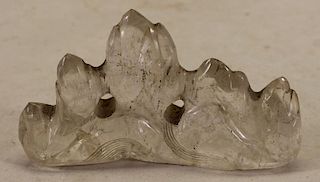 Chinese Qing Dynasty Carved Rock Crystal Grouping