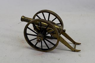 Miniature Brass Signal Cannon