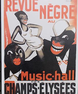 "Revue Negre" Music Hall Framed Poster
