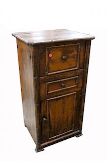 Antique American Wooden Flip Top Cabinet