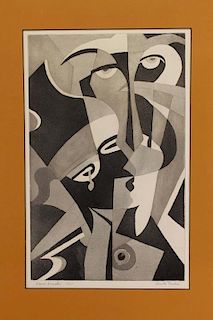 Anita Fenton (American 1902-1970) "Dance Masks"