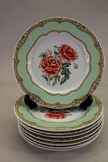 (8) Piece French Porcelain Dessert Dishes