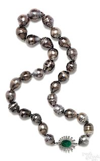 Baroque Tahitian pearl necklace