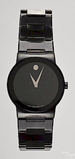 Stainless steel Movado moon phase watch