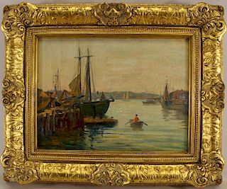 Charles Waltensperger (1870-1931) "Miami Harbor"
