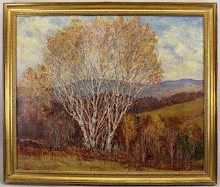 Edward Brooks, 1920's Painting of Woodstock VT