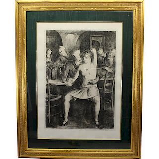 Clark Fay (1894 - 1955) "Bar Room Scene 1935"