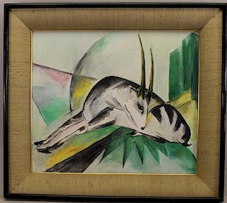 After Franz Marc (German, 1880-1916) The Antelope