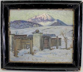 Russian School, Painting of a Winter Landscape
