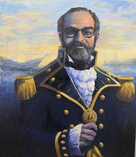 20th C. Portrait of a Yacht Club Commodore