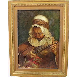 Addison Millar (1860 - 1913) Arab with Gun