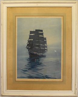 Montague J Dawson (1890 - 1973) Framed Print