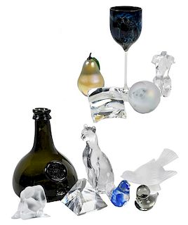 12 Art Glass Objects