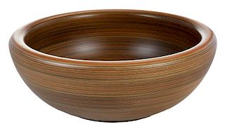 Large Wooden Multi-Layered Turned Vessel