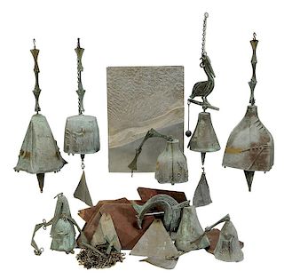 Ten Metal Objects/Vase and Bells