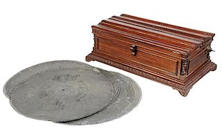 Regina #6 Mahogany Coffin Box