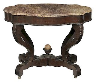 American Classical "Turtle Top" Center Table