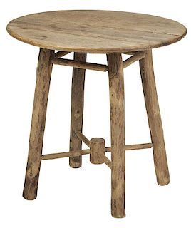Rustic Old Hickory Side Table