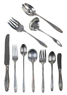 Prelude Sterling Flatware, 200 Pieces