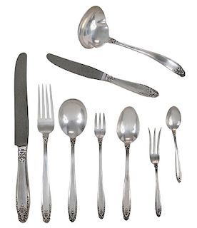 Prelude Sterling Flatware, 52 Pieces