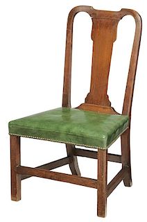 British or American Chippendale Walnut Side Chair