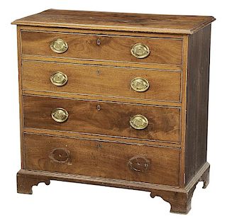 George III Mahogany Four Drawer Chest