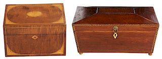 Two British Parquetry Boxes