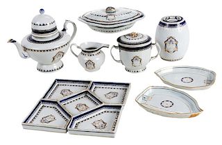 12 Pieces Chinese Export Armorial Porcelain