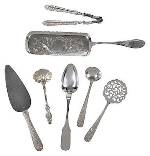 Six Pieces Sterling Flatware