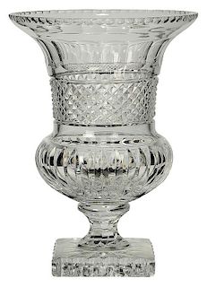 Monumental William Yeoward Cut Glass Urn
