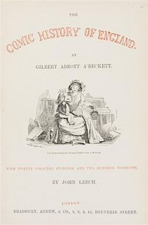 (LEECH, JOHN) ABECKETT, GILBERT ABBOTT. The Comic History of England, and ...Rome. London, n.d. 2 vols. Illus. by Leech.
