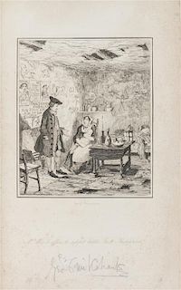 (CRUIKSHANK, GEORGE) AINSWORTH, WILLIAM HARRISON. Illustrations to Accompany Jack Sheppard. London, 1839.