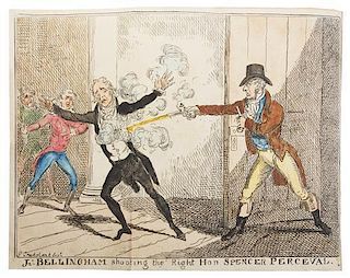 (CRUIKSHANK, GEORGE) FAIRBURN, JOHN. Fairburns Authentic Account of the Assassination of the Right Hon. Spencer Perceval [...].