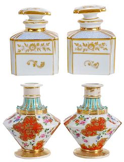 Two Pairs of Scent Bottles