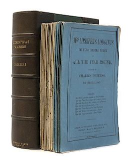 DICKENS, CHARLES. Complete set of Christmas Numbers. London, 1850-1867. 18 parts in one vol.