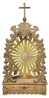 Spanish Colonial Gilt Wood Alter Niche