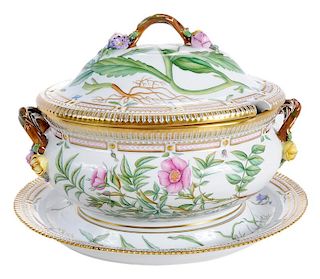 Flora Danica Tureen With Underplate