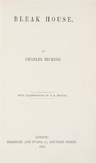 DICKENS, CHARLES. Bleak House. London, 1853. First ed. in book form.