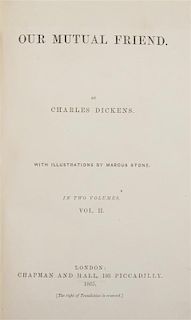 DICKENS, CHARLES. Our Mutual Friend. London, 1865. 2 vols. First ed., first issue.