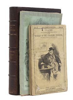 DICKENS, CHARLES. Illustrations to the Pickwick Club. Three sets of plates. London, c. 1837-47.