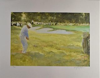 Walt Spitzmiller "Golfer" Limied Edition Lithograph